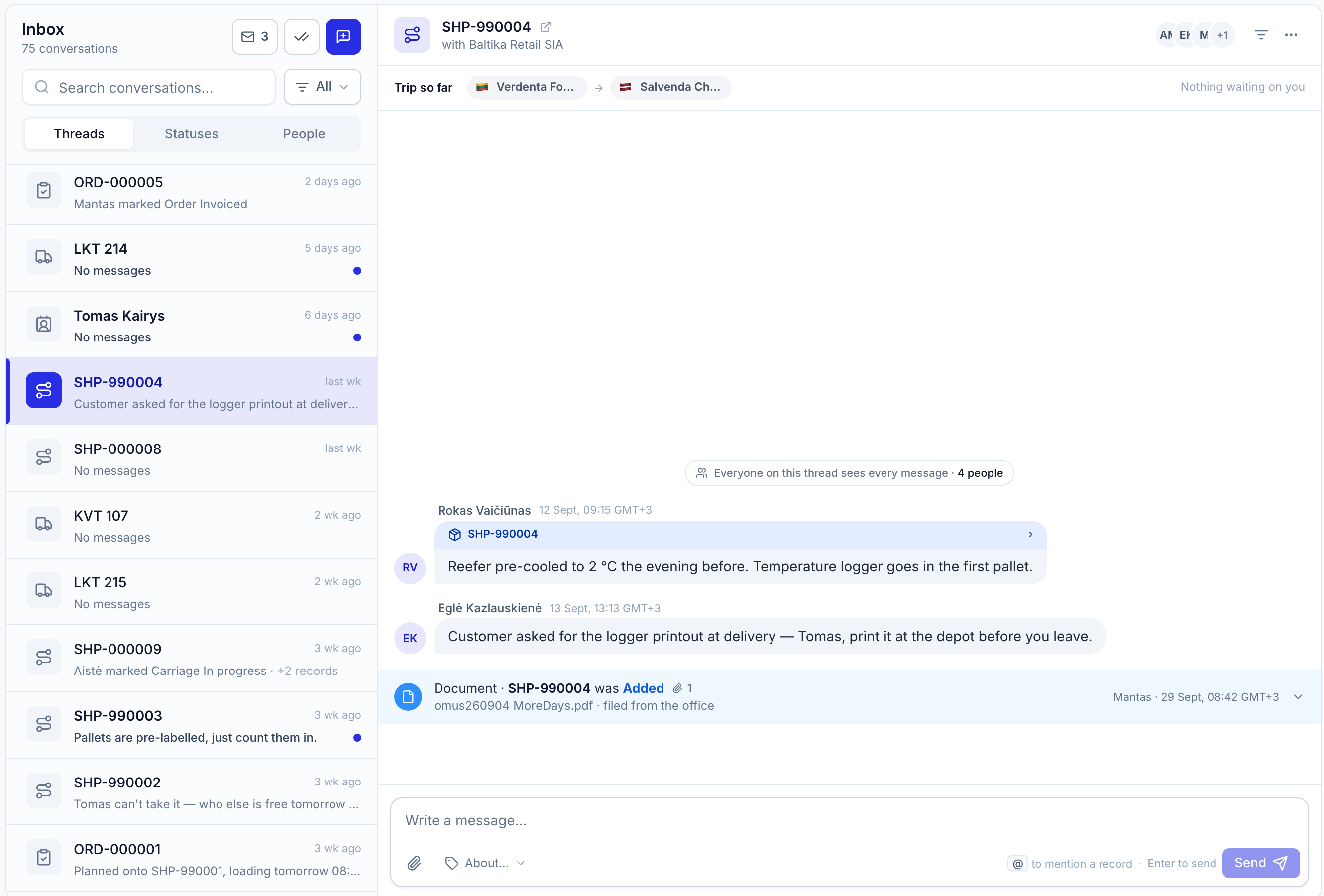 What is Logis Inbox?